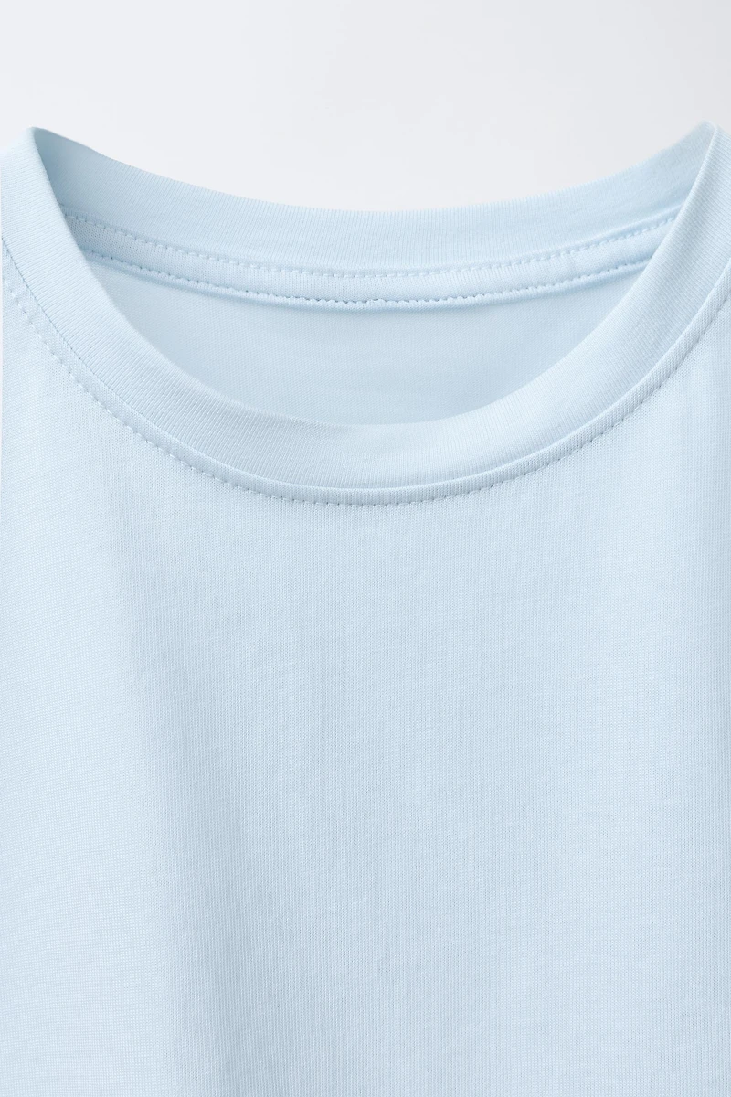 PLAIN RUFFLE T-SHIRT