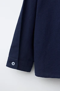 ZARA TIMELESS - CHEMISE À CARREAUX AVEC COTON ET LIN