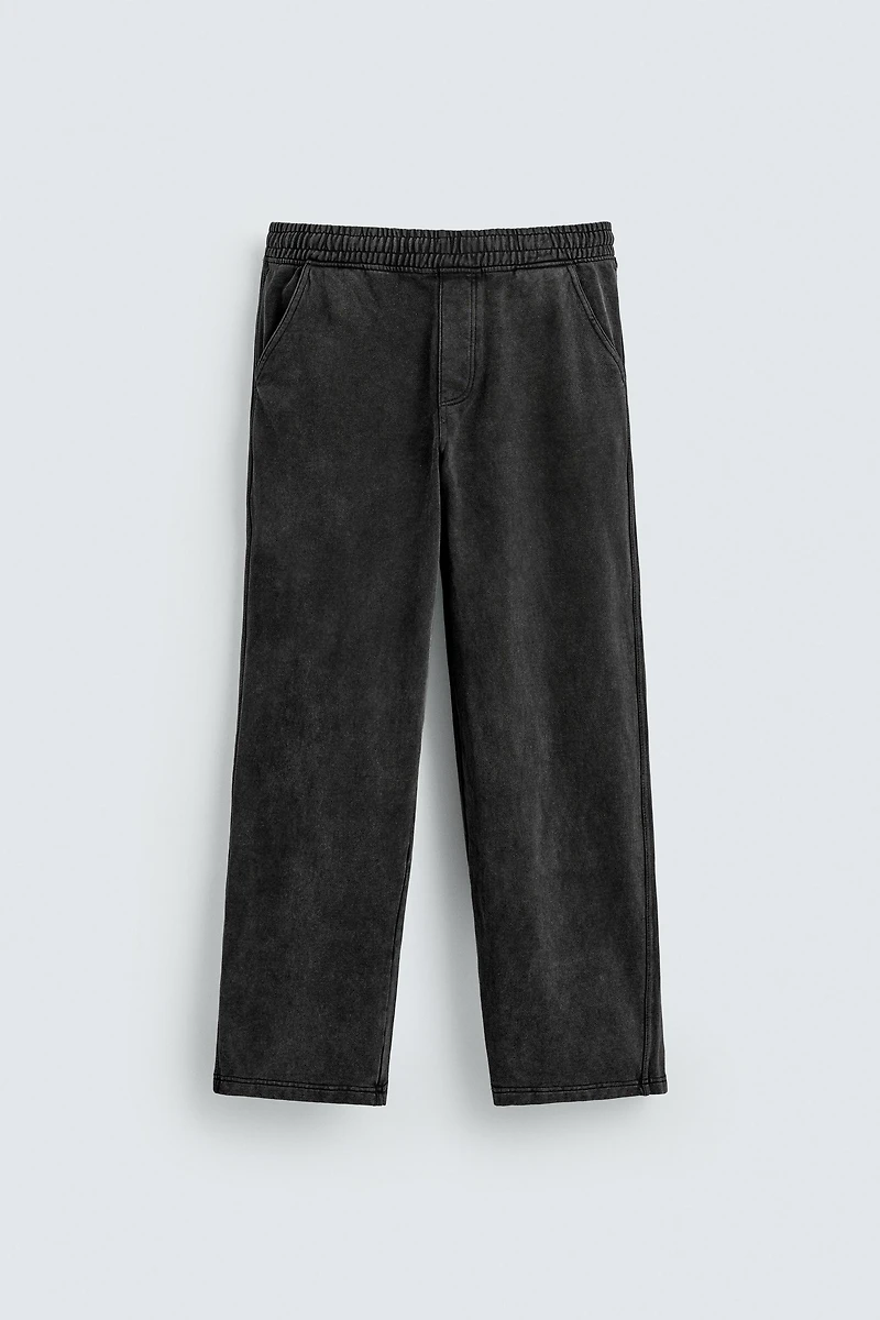 PANTALON DE JOGGING COUPE DÉCONTRACTÉE DÉLAVÉ