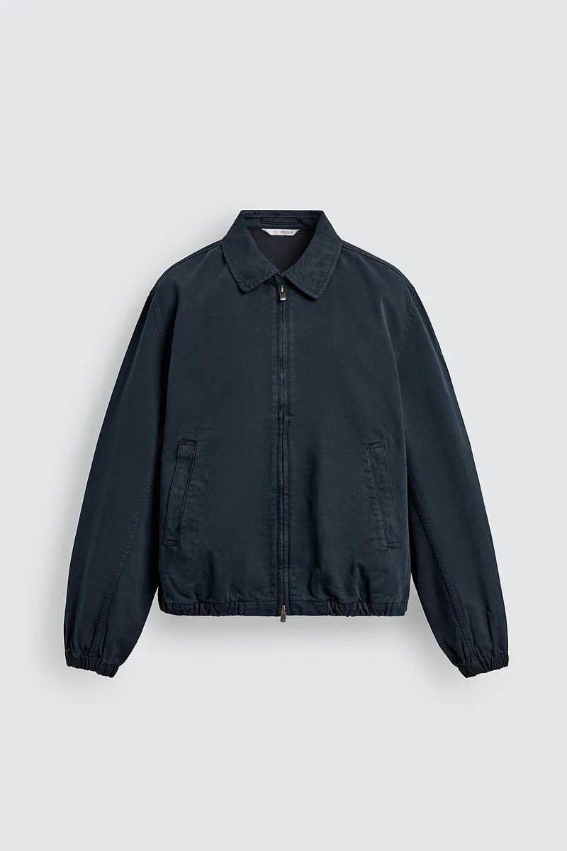 WASHED COTTON REGULAR FIT JACKET