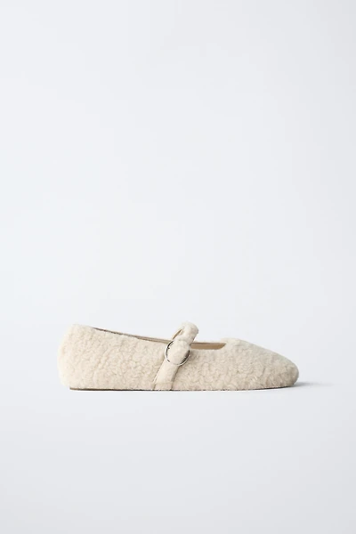 BALLERINES EFFET MOUTON