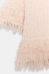 FRINGED CARDIGAN