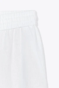 LINEN BLEND STRAIGHT PANTS