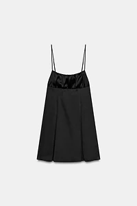 SATIN MINI STRAPPY DRESS