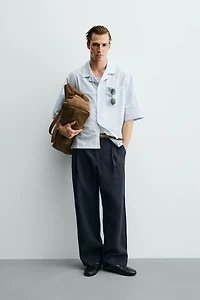 FLORAL EMBROIDERY RELAXED FIT SHIRT
