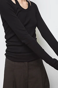 DOUBLE RIBBED T-SHIRT