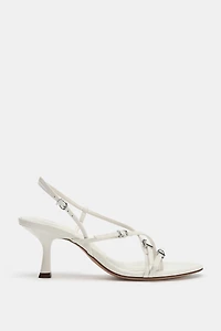 BUCKLED HEELED SANDALS