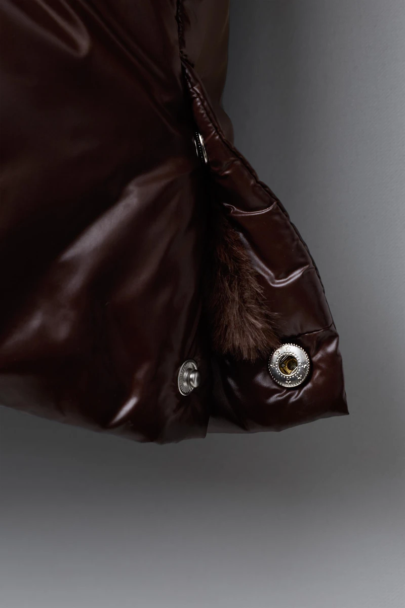 DOWN PUFFER COAT, WATER REPELLENT AND WIND RESISTANT