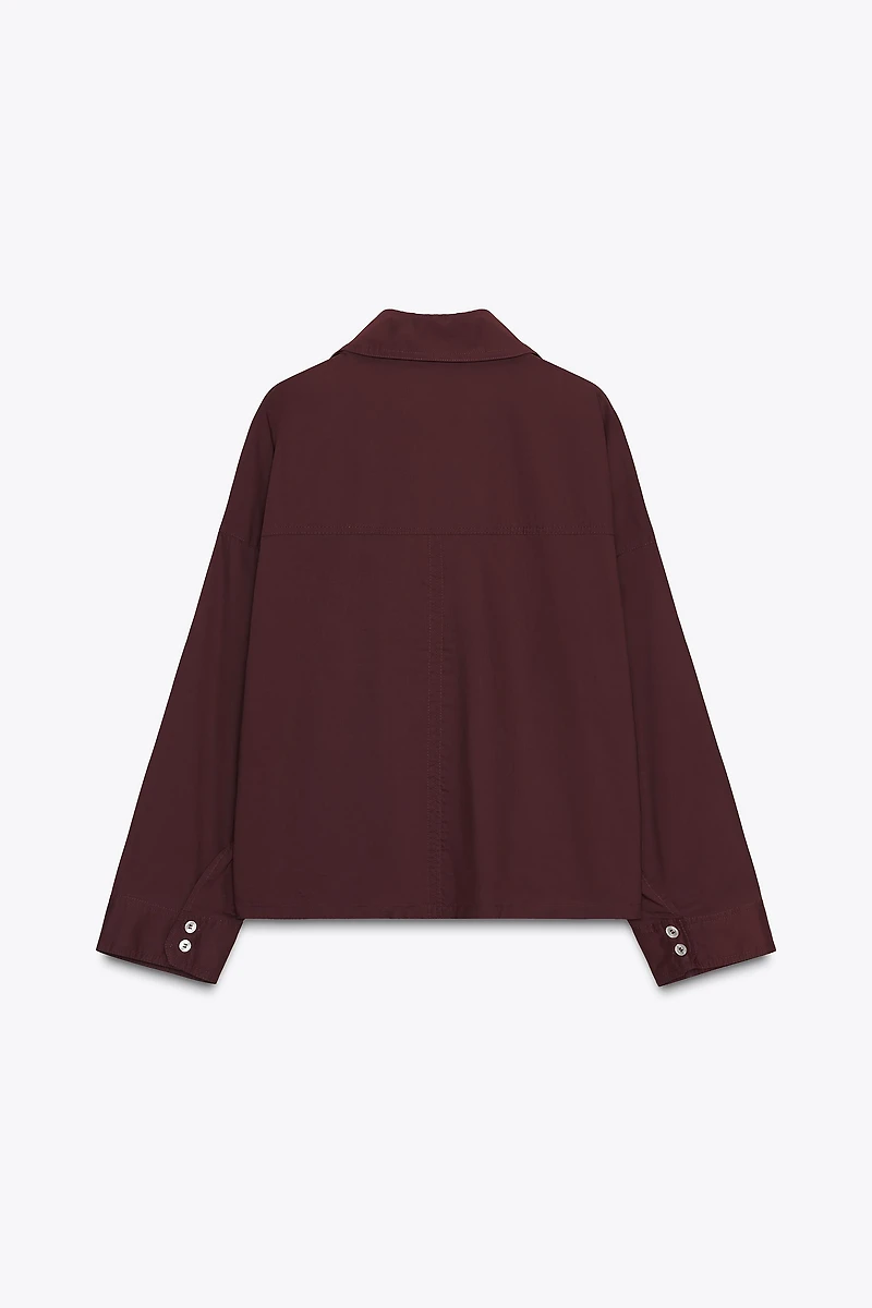 POPLIN BUTTON SHIRT