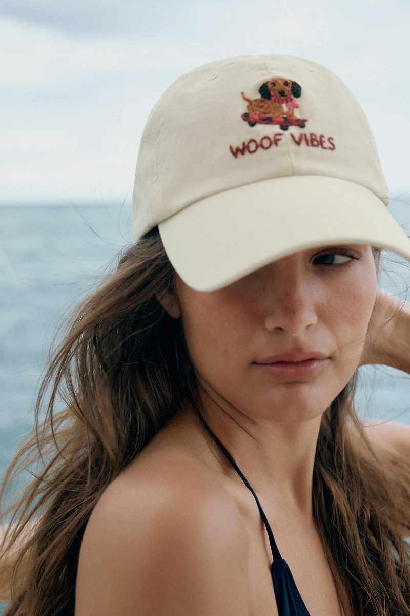 CASQUETTE SERGÉ BRODERIES CHIEN