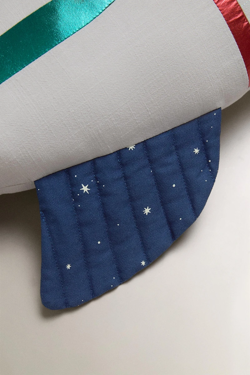 KIDS' ROCKET CUSHION