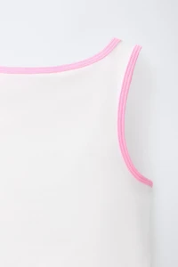 PRINTED SLEEVELESS TOP