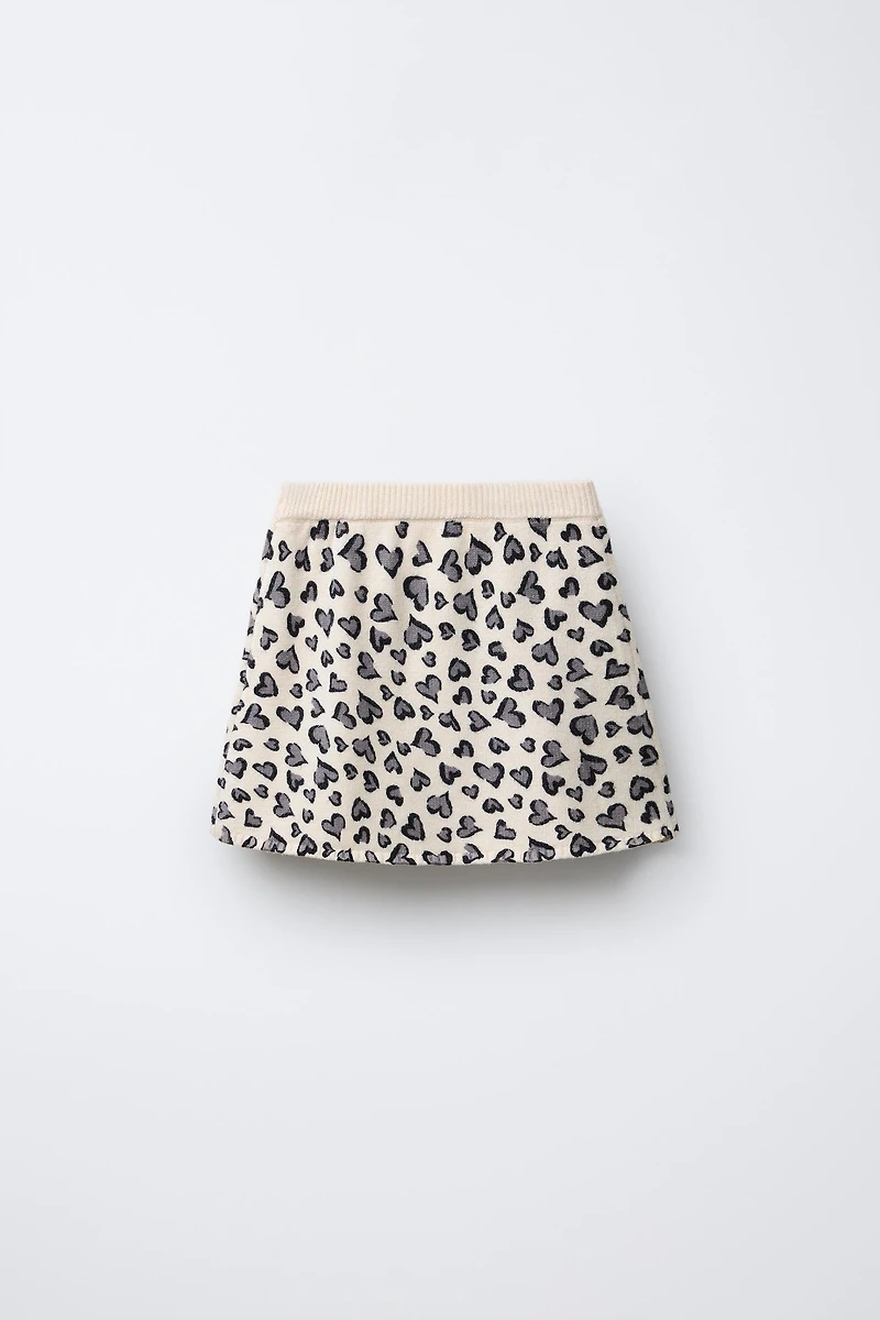 HEART KNIT SKIRT
