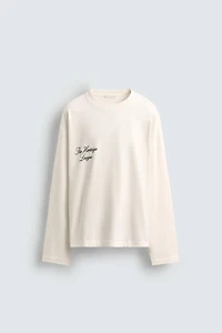 PRINTED TEXT T-SHIRT