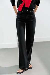 TRF HIGH WAIST WIDE LEG JEANS