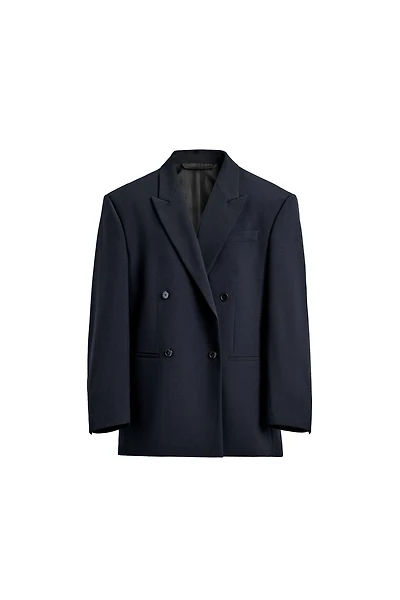 WOOL BLEND DOUBLE BREASTED BLAZER