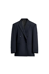 WOOL BLEND DOUBLE BREASTED BLAZER