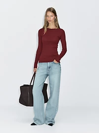 Striped long sleeve T-shirt