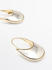 Contrast ring earrings