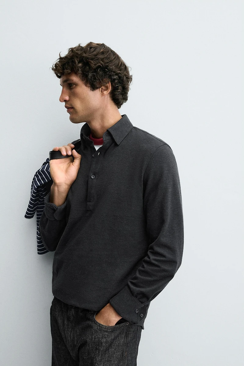 SOFT COTTON POLO SHIRT