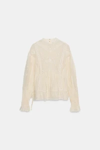 ZW COLLECTION EMBROIDERED ROMANTIC BLOUSE