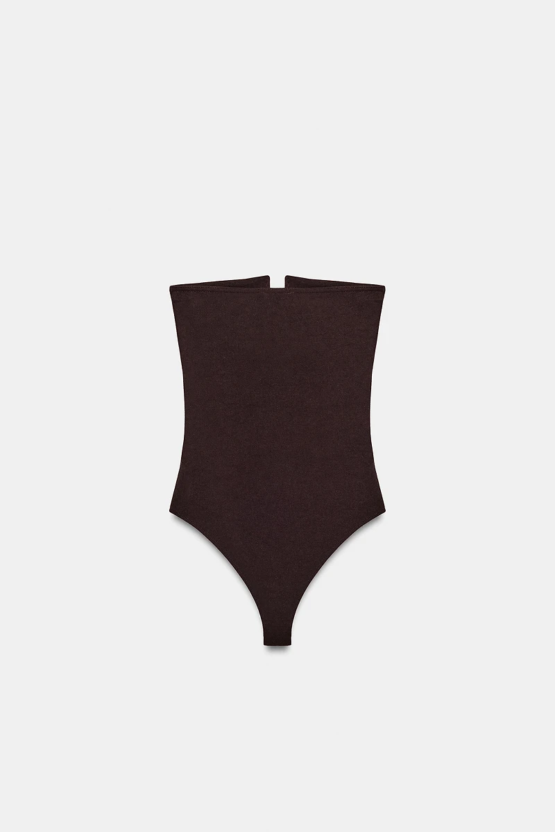 STRETCH BANDEAU BODYSUIT