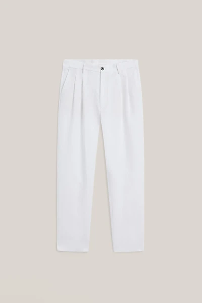 Pantalon à double pince en lin - LIMITED EDITION