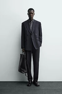 REGULAR FIT SUIT PANTS