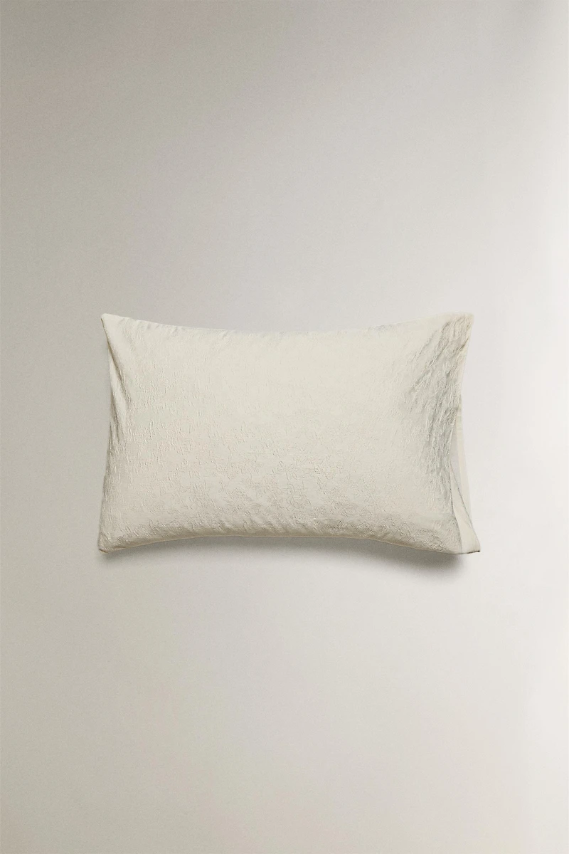 JACQUARD COTTON PILLOWCASE
