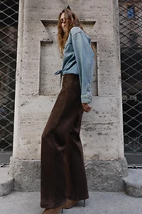 FAUX SUEDE PANTS