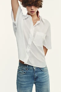 SEMI-SHEER COTTON SHIRT