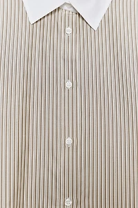 ZW COLLECTION CONTRAST STRIPED SHIRT