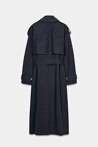 PLAID TRENCH COAT ZW COLLECTION LIMITED EDITION