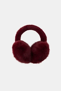 HEART FAUX FUR EAR MUFFS