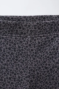 PRINTED RIB LEGGINGS