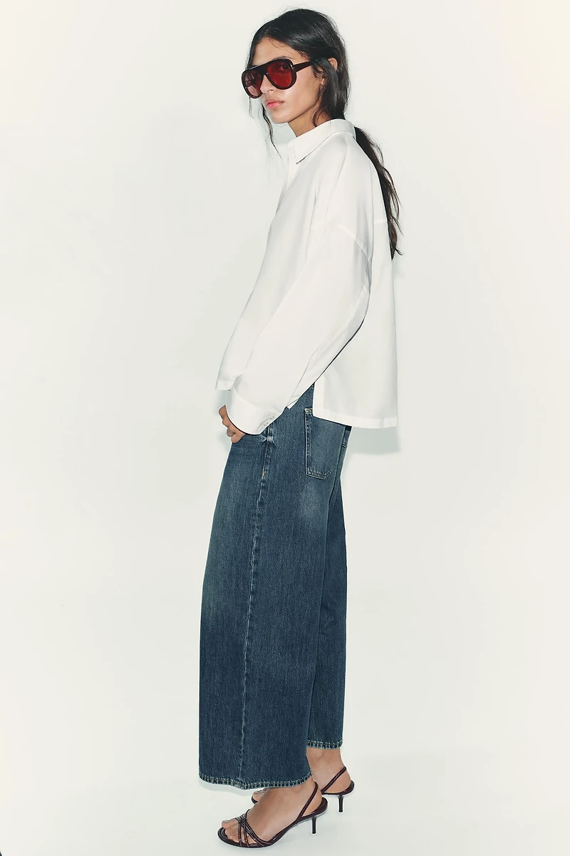 POPLIN BUTTON SHIRT