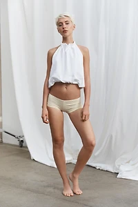 HEAVY COTTON BALLOON HALTER TOP