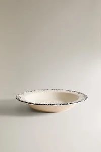 ASSIETTE CREUSE MOTIF POSITIONNÉ