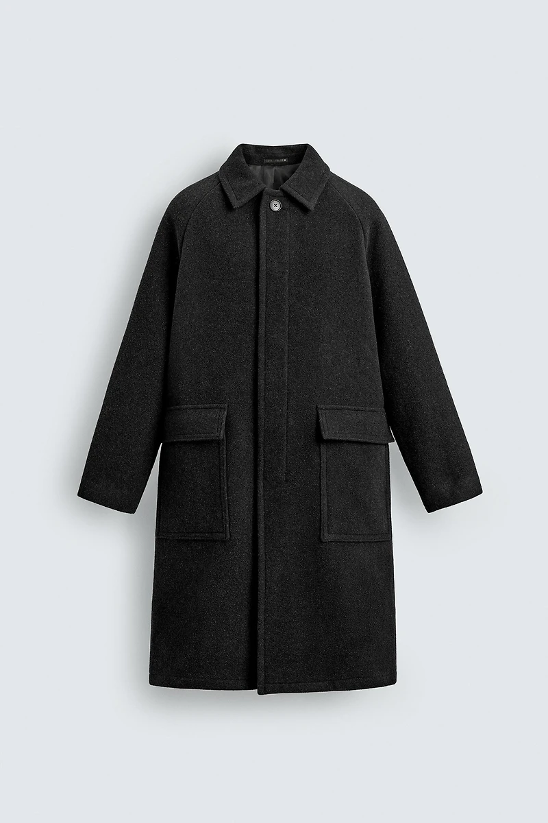WOOL BLEND COAT WITH POCKETS