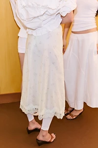 FLORAL NYLON SKIRT