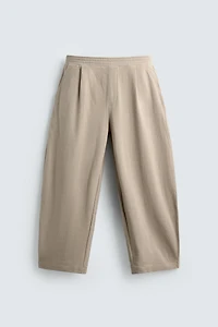 TEXTURED BALLOON FIT JOGGERS