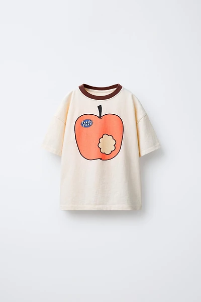 APPLE PRINT T-SHIRT