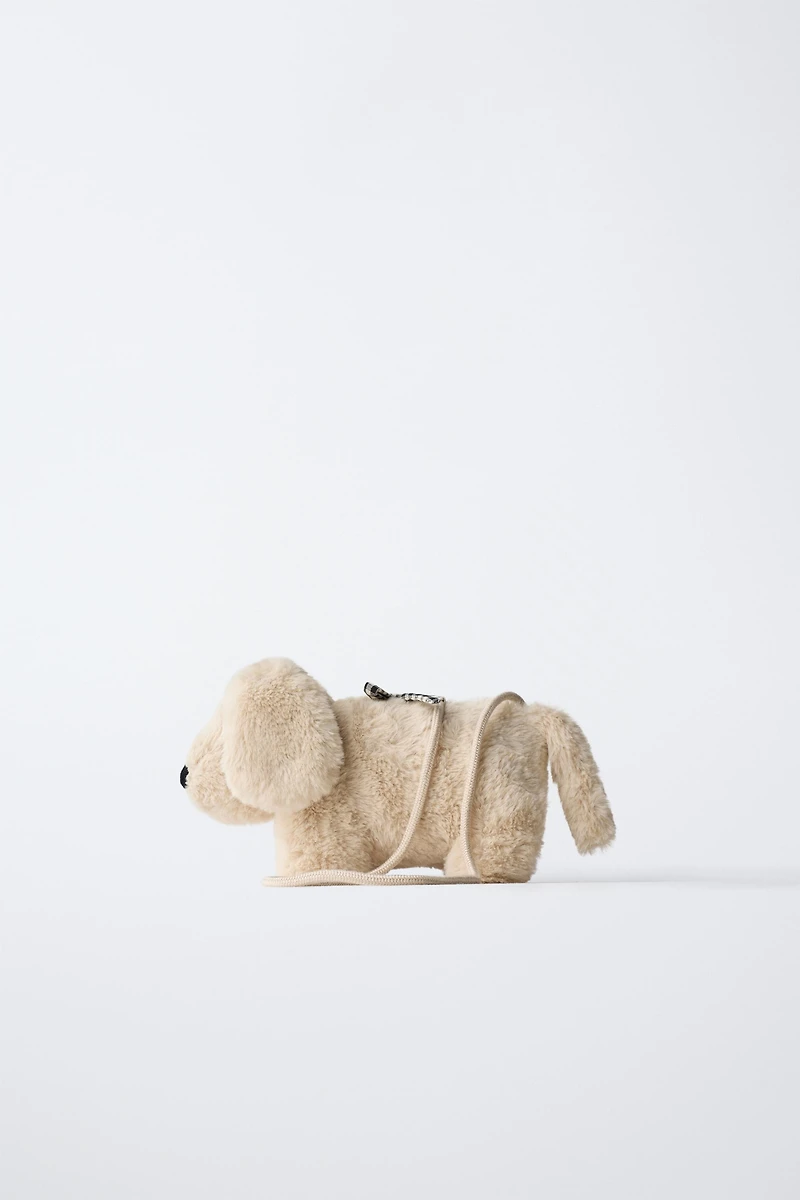 FAUX FUR PUPPY BAG