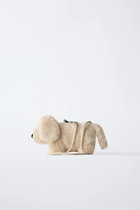 FAUX FUR PUPPY BAG