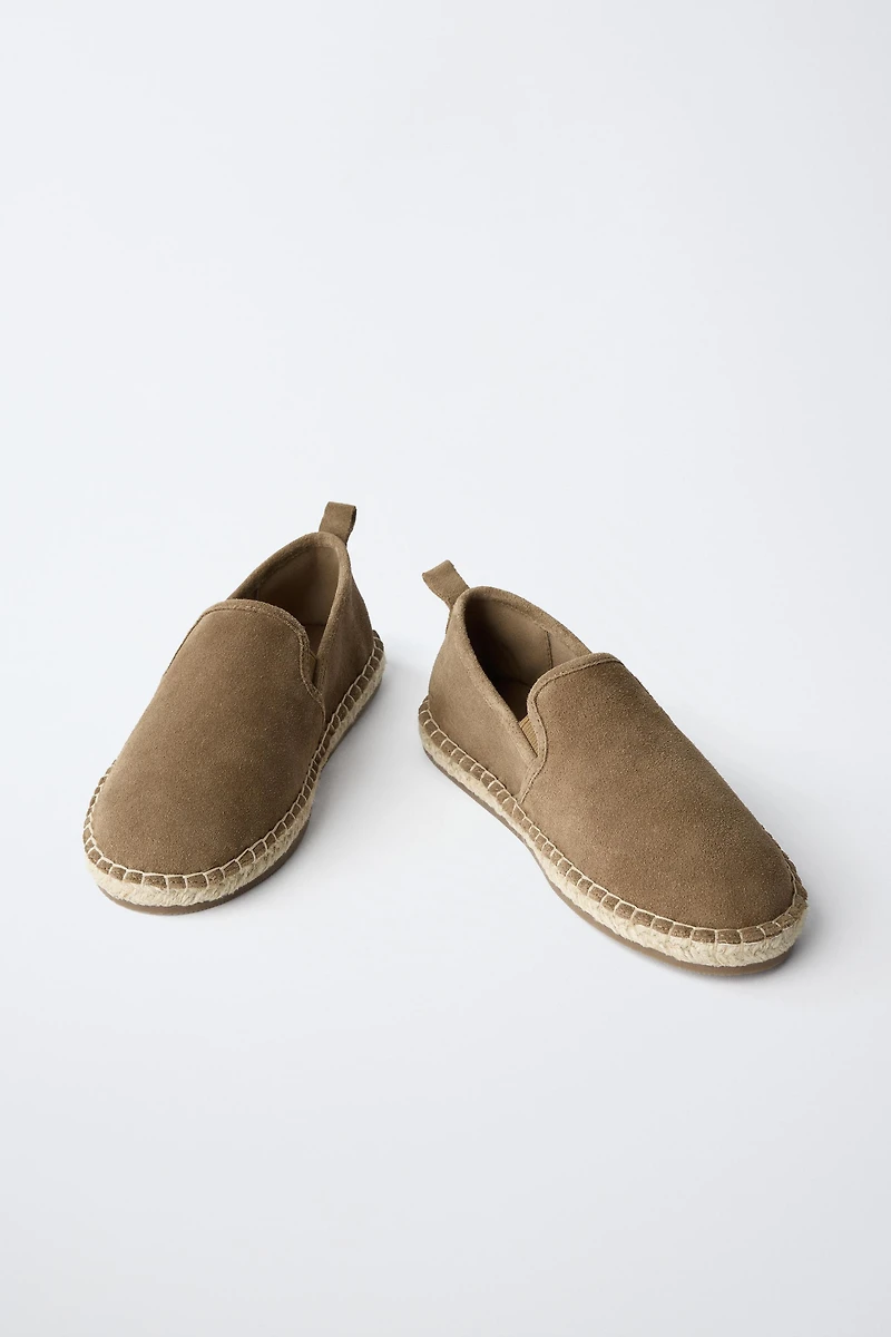 CHAUSSURES EN CUIR ET JUTE