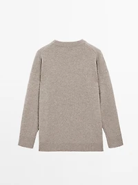 Pull oversize en maille 100 % cachemire