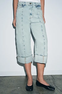 ZW COLLECTION MID-RISE CAPRI JEANS