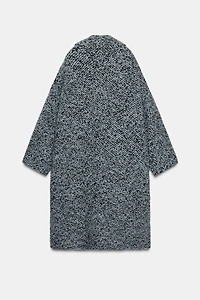 SHAWL COLLAR KNIT COAT