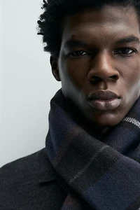 DOUBLE-SIDED PLAID SCARF