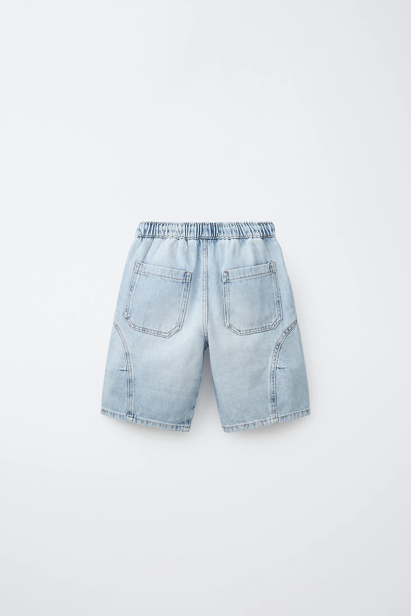 BERMUDA EN JEAN BARREL